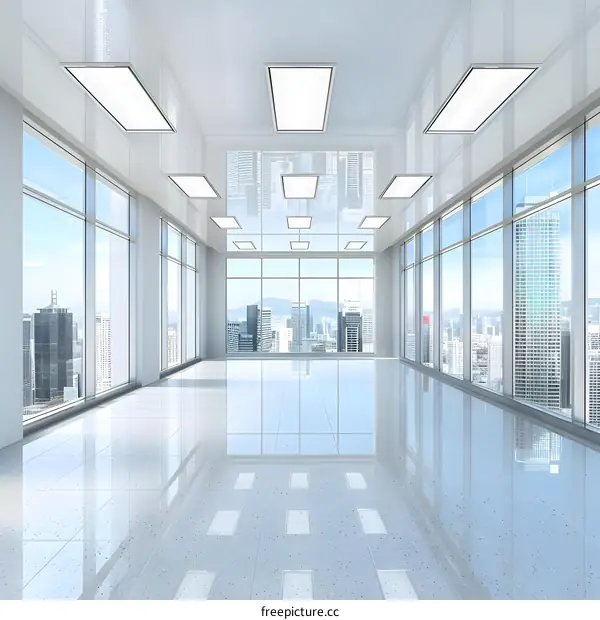 Modern Office Space with City View