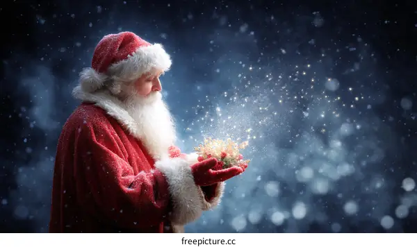 Santa Claus Creates Magic with a Christmas Gift