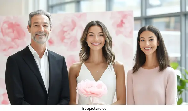 Three Diverse Individuals Posing for a Photo