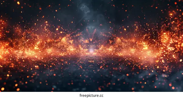 Fireworks Illuminate the Night Sky with Brilliant Lights