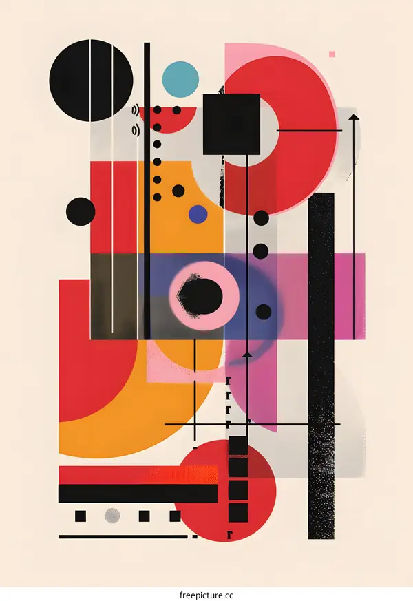 Abstract Geometric Shapes Illustration