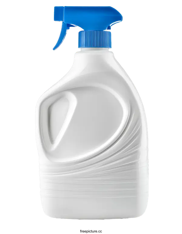 [Transparent Background PNG]White Plastic Spray Bottle for Cleaning Products