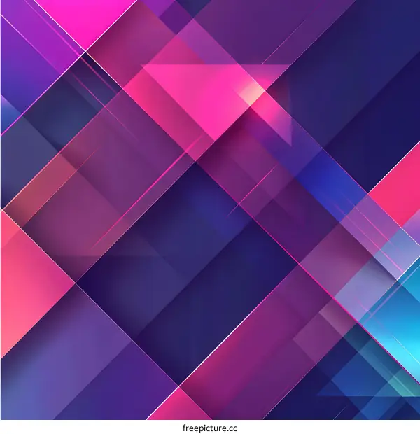 Abstract Geometric Background With Pink Blue And Purple Colors