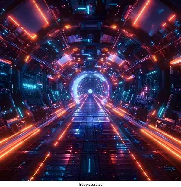 Futuristic Sci-Fi Tunnel