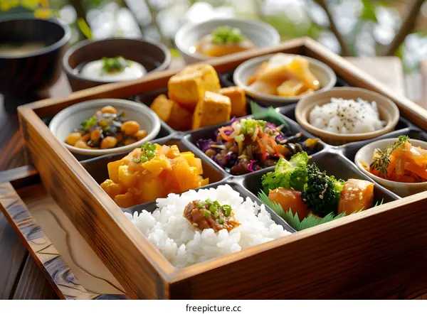 Japanese bento box lunch