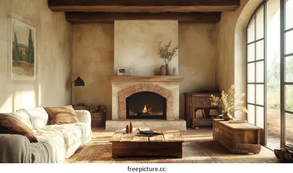 Rustic Living Room Interior Design