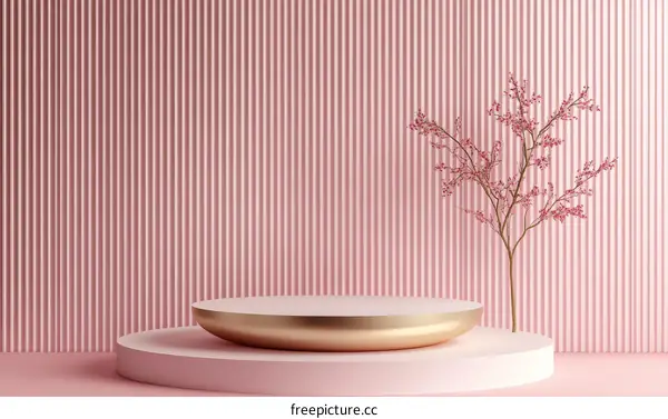 Minimalist Pink Aesthetic Product Display