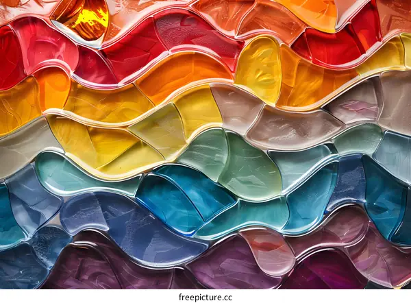 Abstract Colorful Glass Mosaic Background