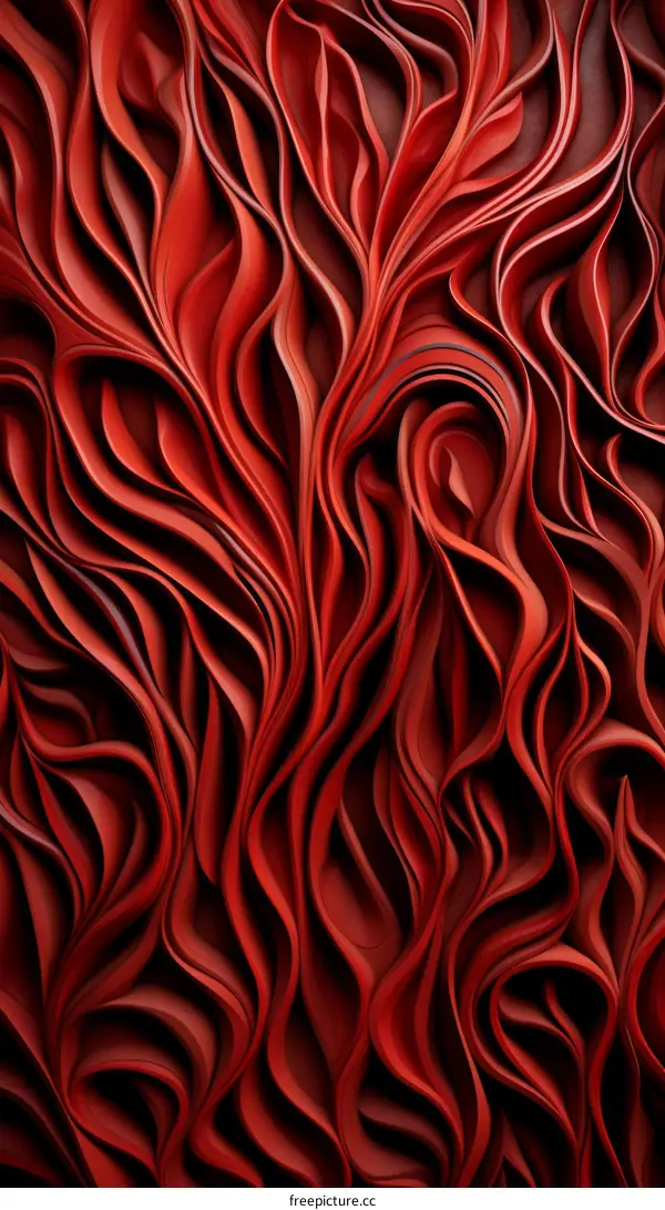 Red wavy pattern
