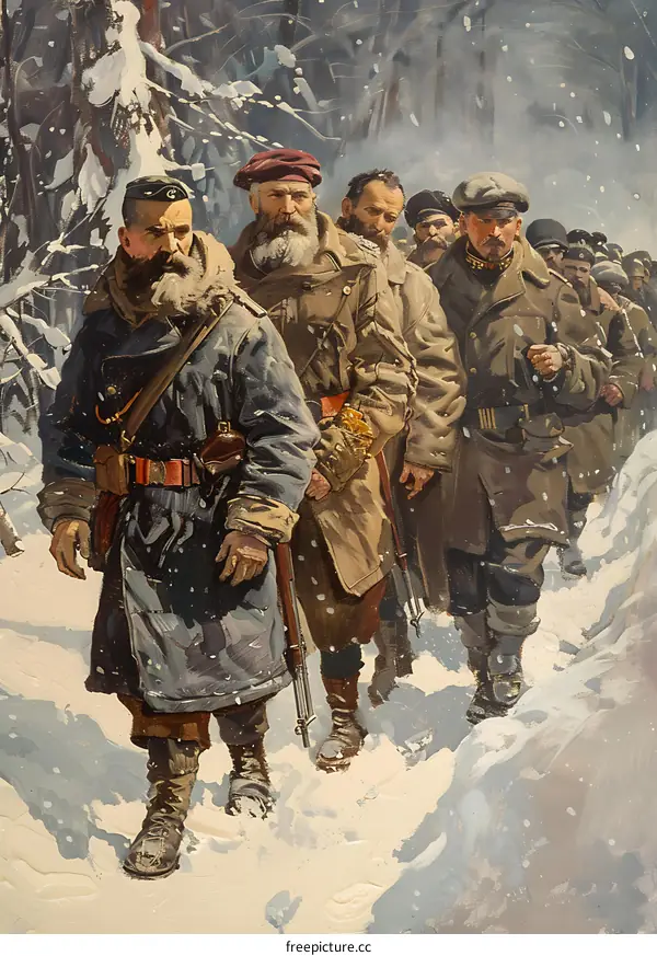 Russian soldiers during world war I