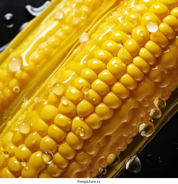 Close-up of Yellow Corn Cob