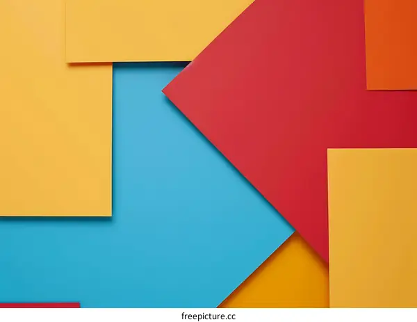 Abstract Colorful Paper Background with Geometric Shapes