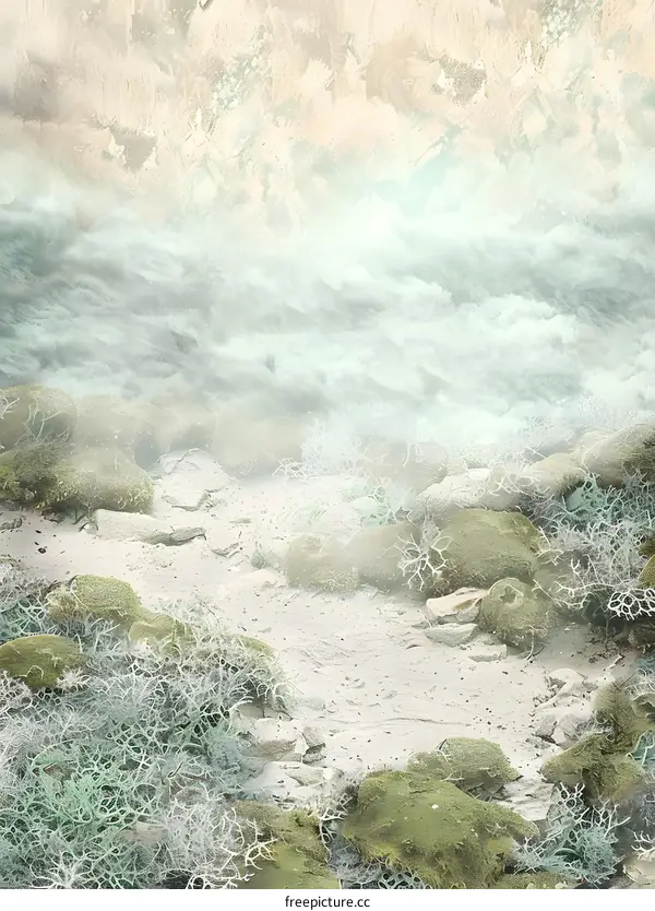 Magical Fantasy Landscape With Misty Sky