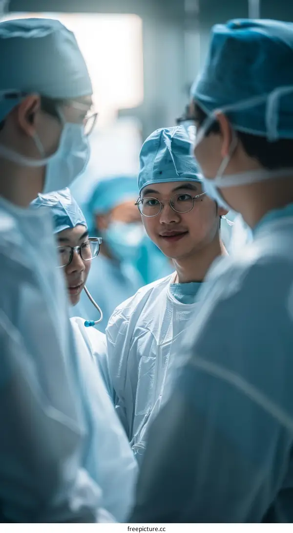 A group of surgeons in the operating room