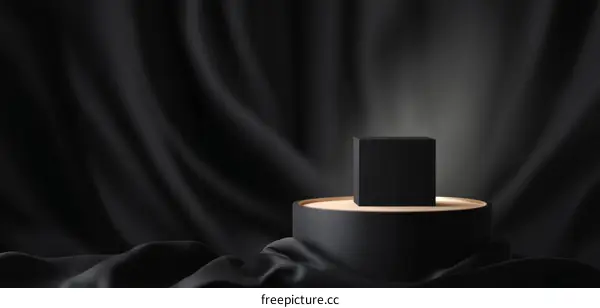 Black Minimalist Product Display