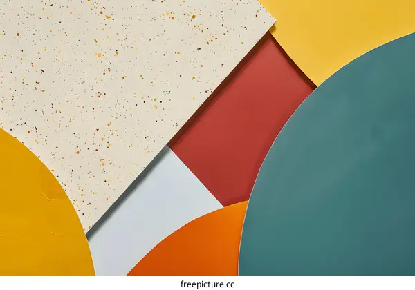 Abstract Background With Colorful Shapes