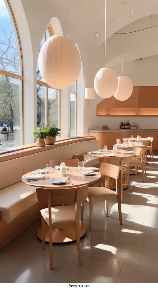 Elegant and Minimalist Restaurant Interior Design