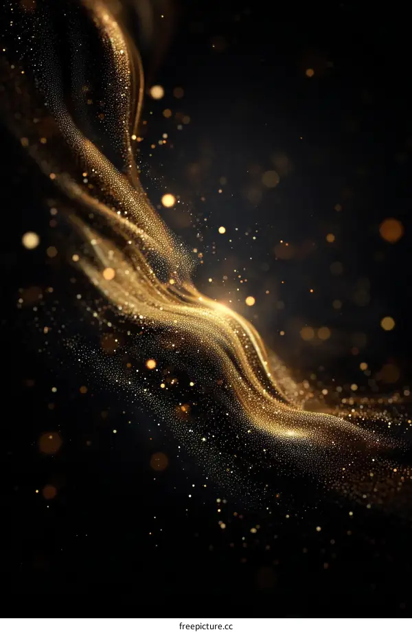 Abstract Golden Texture Design
