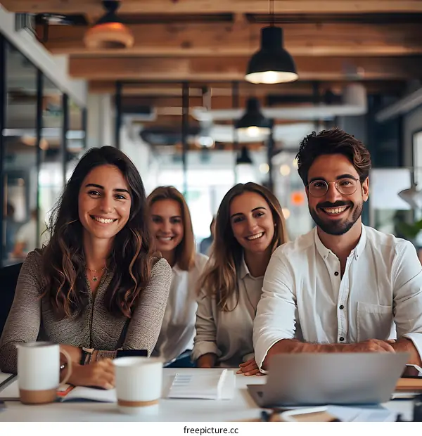 Group of business professionals in a meeting