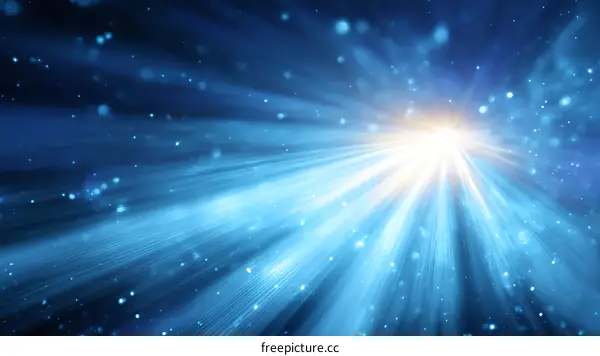 Abstract Light Rays Radiating from a Central Point