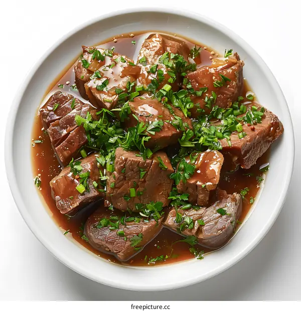 Beef stew with parsley