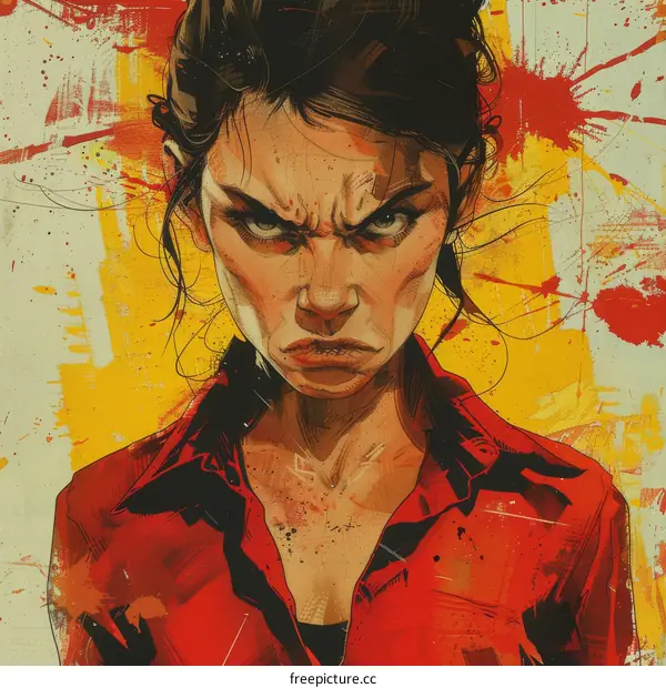 Portrait of a determined young woman