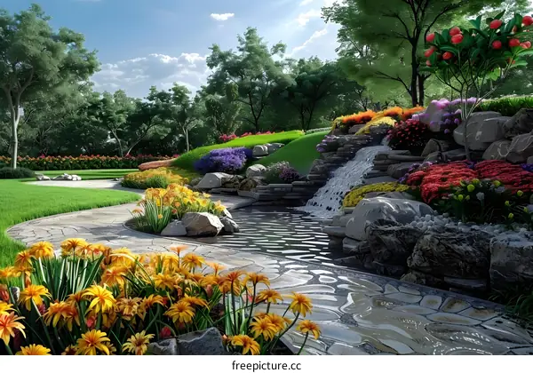 Landscape architecture design renderings