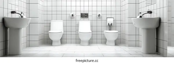 Modern Public Bathroom Interior Design