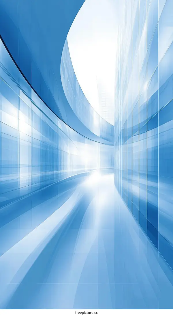 Abstract Futuristic Architectural Corridor