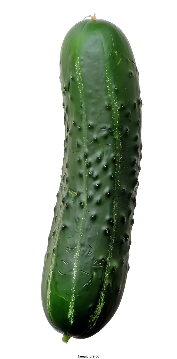 [Transparent Background PNG]Fresh Green Cucumber Isolated on White Background