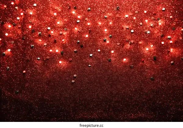 Sparkling Red Background with Glitter and Sparkle