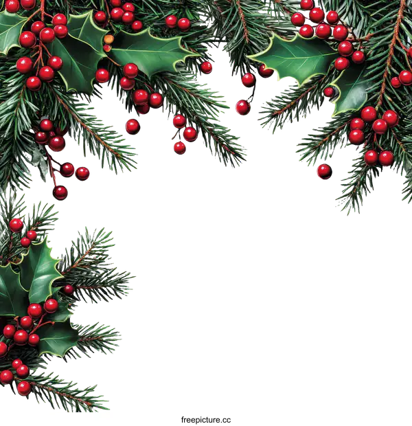 [Transparent Background PNG]Christmas Decoration Border Image