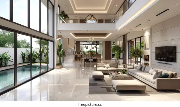 Modern and Luxurious House Interior with Stunning Architecture