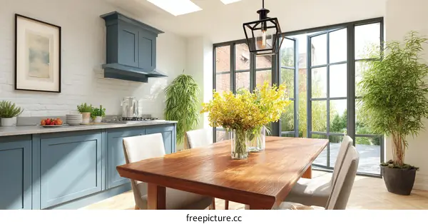 Stylish Modern Open-plan Kitchen-Dining Area Design
