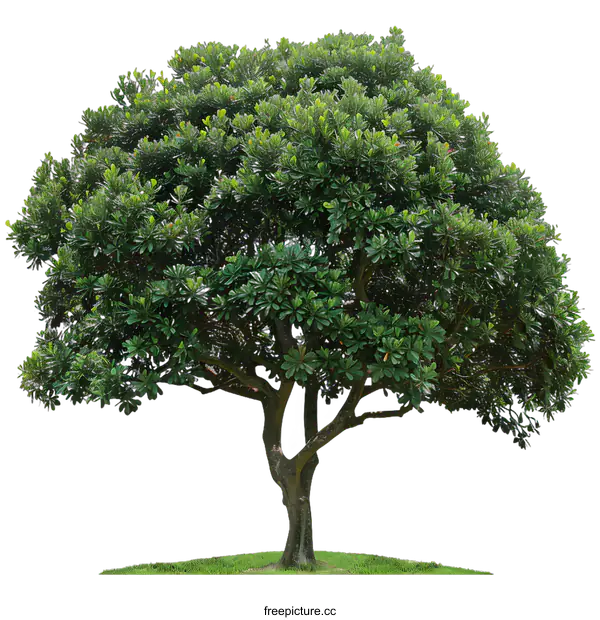 [Transparent Background PNG]Green Tree Isolated on White Background