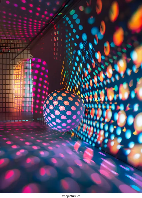 Disco Ball Light Reflection on Walls