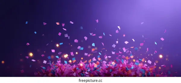Colorful Confetti Celebration Background
