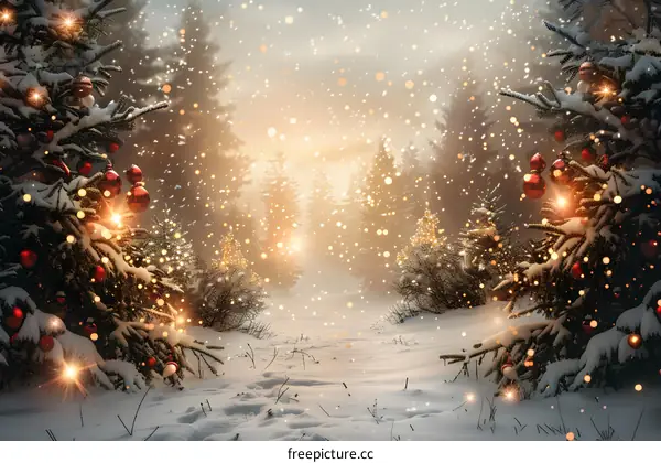Christmas Snow Scene