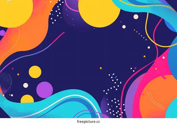 Abstract Colorful Background with Geometric Shapes