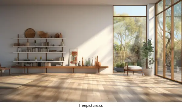 Bright and Airy Living Room With Large Windows