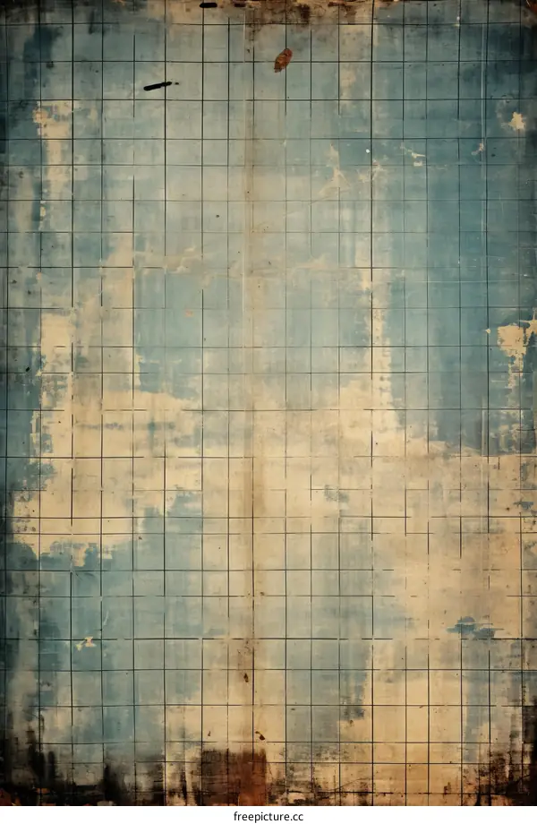 Blue graph paper texture background