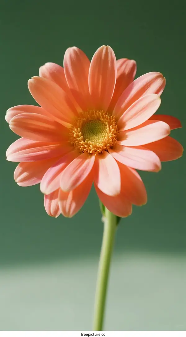 A close-up view of a vibrant pink daisy flower in bloom