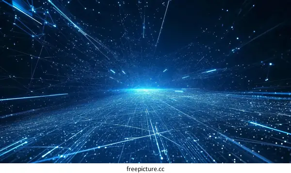 Abstract Network Technology Illustration