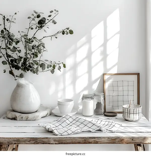 Rustic Kitchen Decor with Natural Light