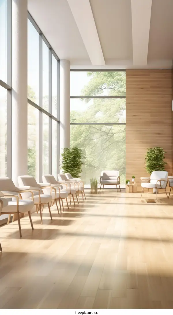 Bright and Airy Lobby with Modern Furnishings