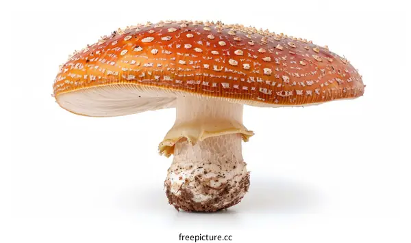 Red Amanita Muscaria Mushroom with White Spots