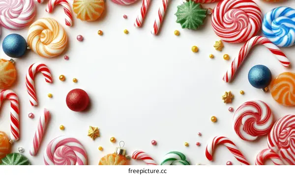 Christmas Candy Decoration Frame