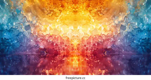 Abstract Colorful Crystal Background