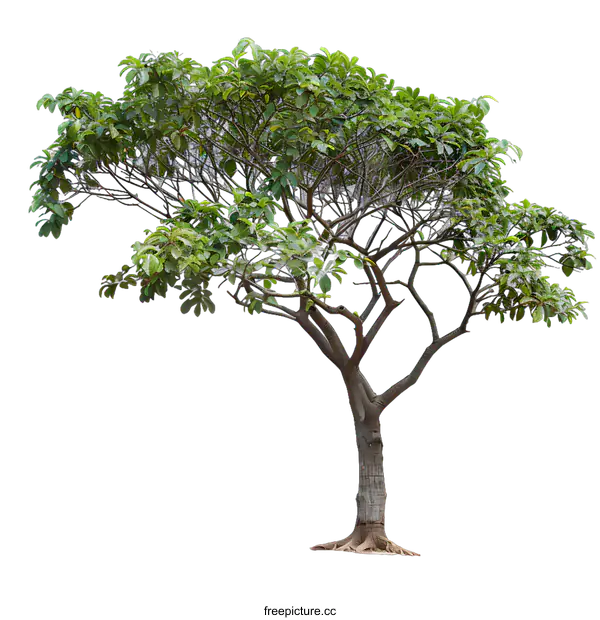 [Transparent Background PNG]Green Tree Isolated on White Background
