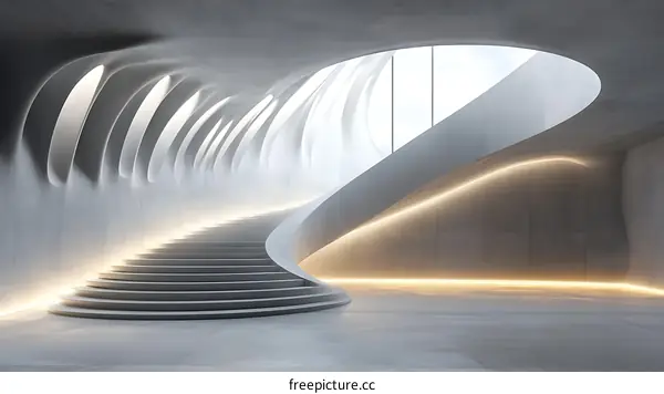 Modern Architecture Spiral Staircase Interior Design